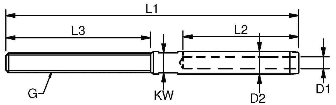 Stainless thread terminal_dwg