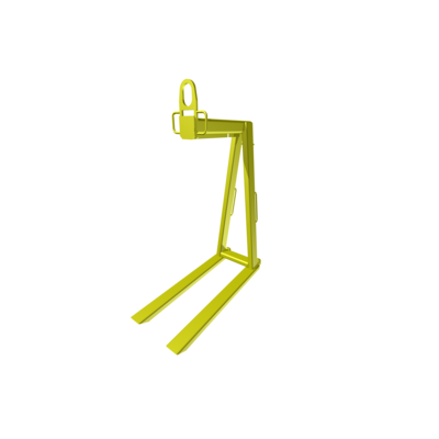For handling standard pallets from the short side we offer this pallet fork with horizontal boom