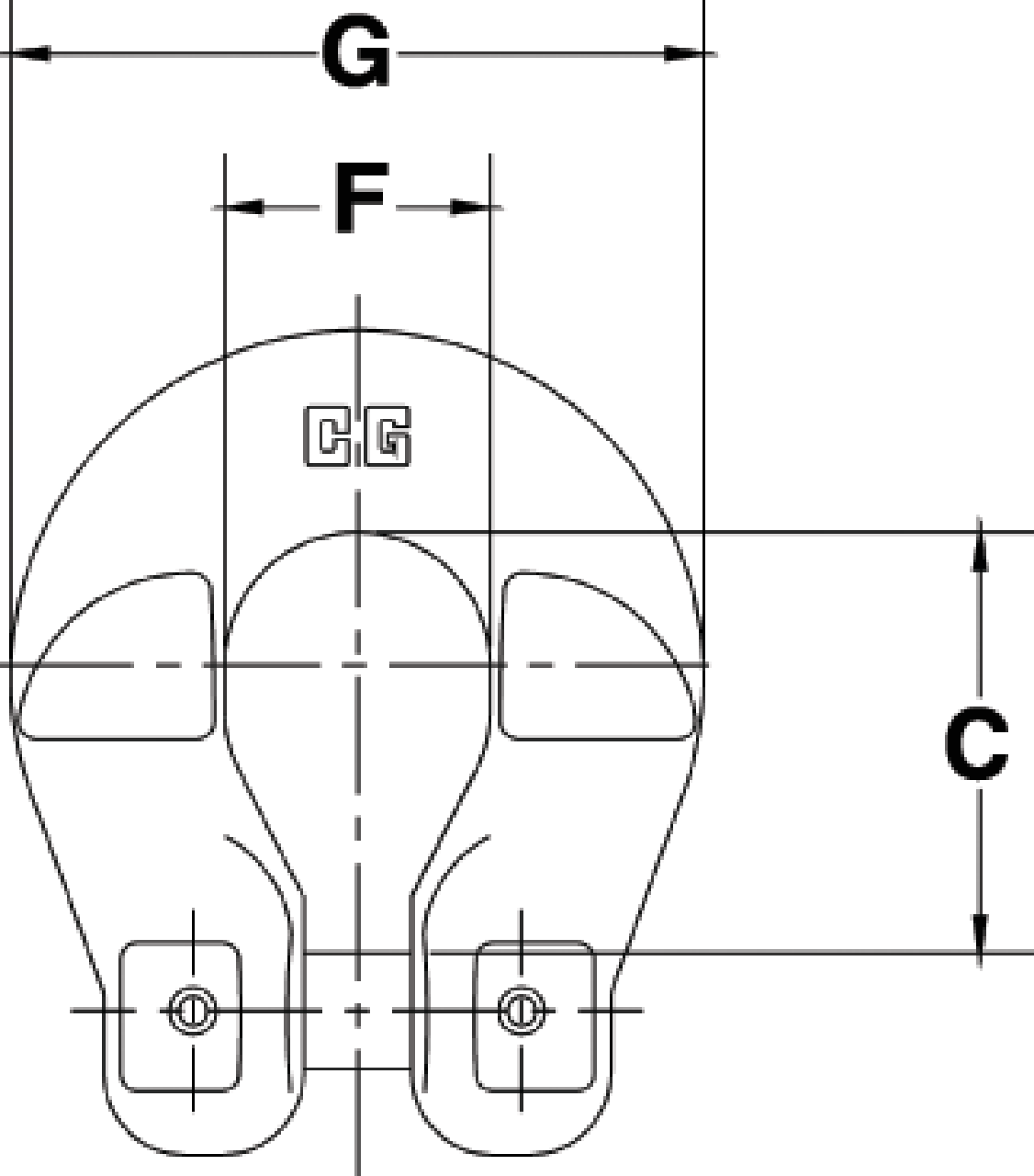 Crosby chain coupler S-1325A drw