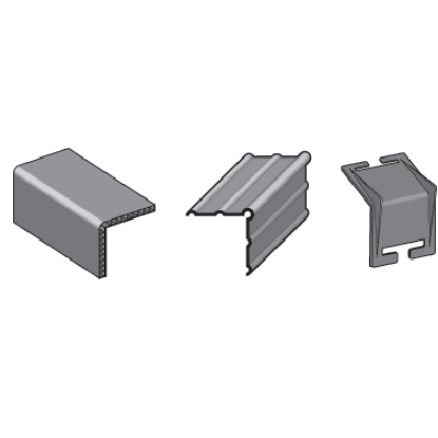 Corner protectors to be used to protect the cargo against damage from the lashing equipment.