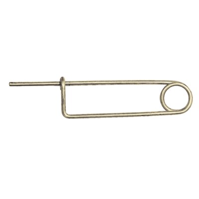 Galvanized safety pin