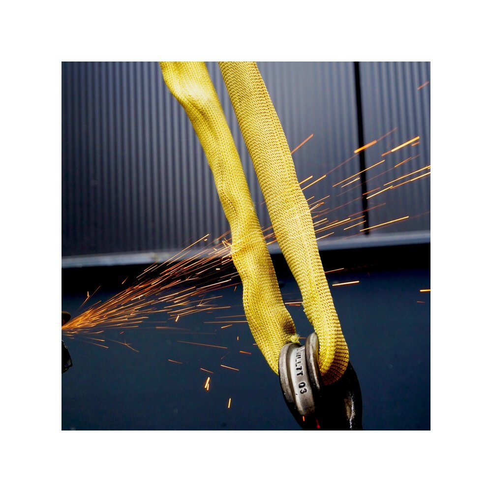 Inferno® Soft Sling exposed to sparks