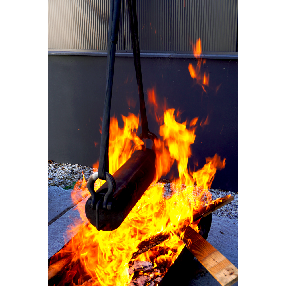 Inferno® Soft Sling in use near fire