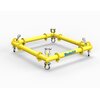 Spreader frame with 4 corner units