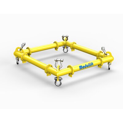 Spreader frame with 4 corner units