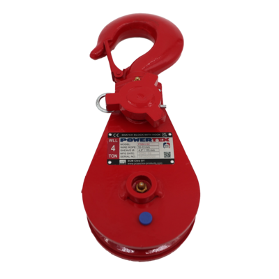 Kastblock med krok POWERTEX PSBH-S2