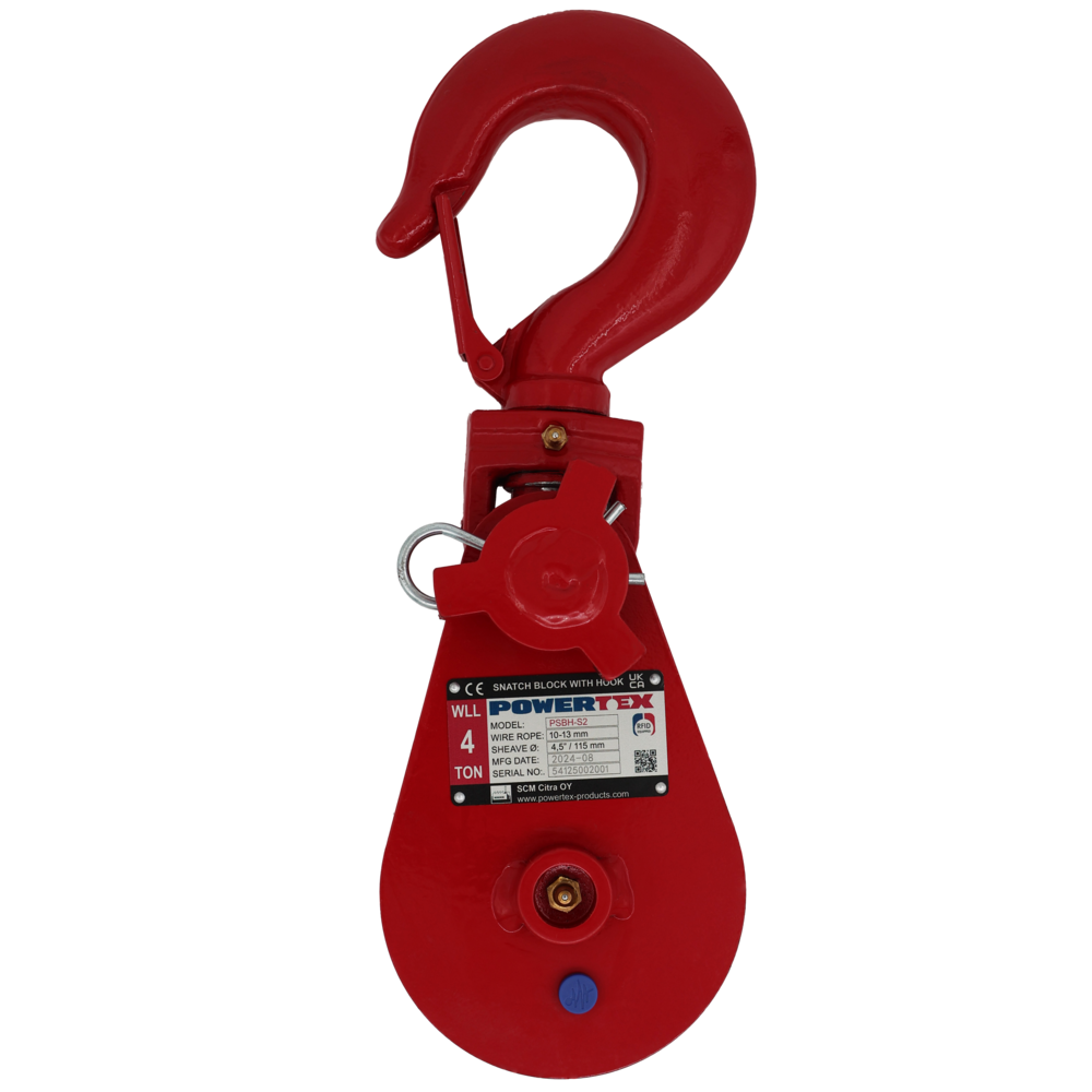 Kastblock med krok POWERTEX PSBH-S2