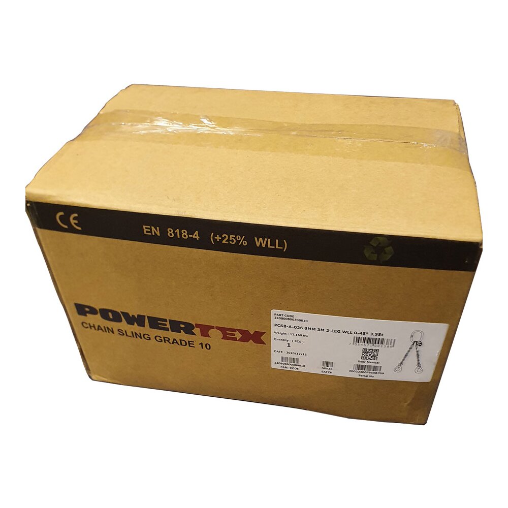 Kättingredskap i box POWERTEX PCSB-A-026