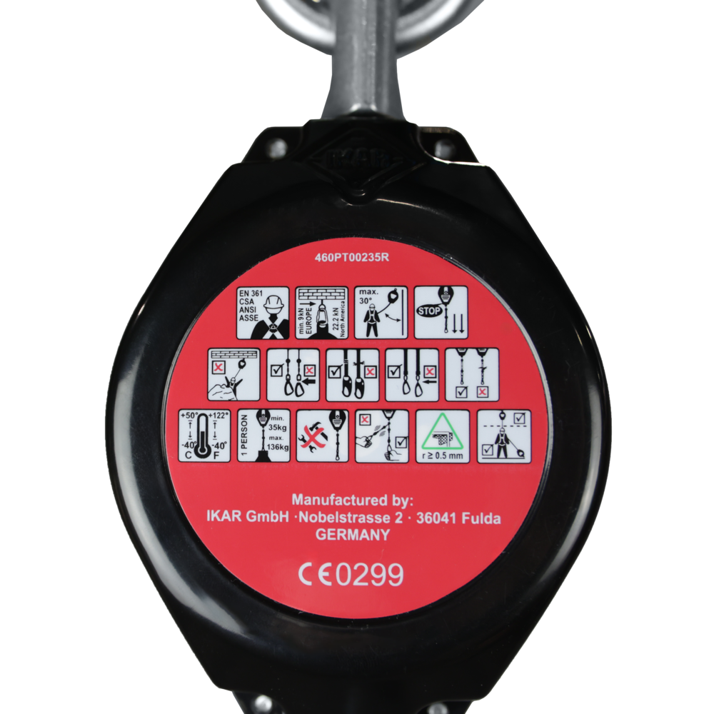 Mini fallskyddsblock med band - POWERTEX MBW25  | © CERTEX Danmark A/S