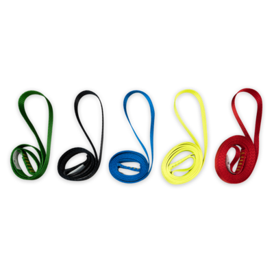 Powertex color coded anchor lifting slings: green, black, blue, yellow, red