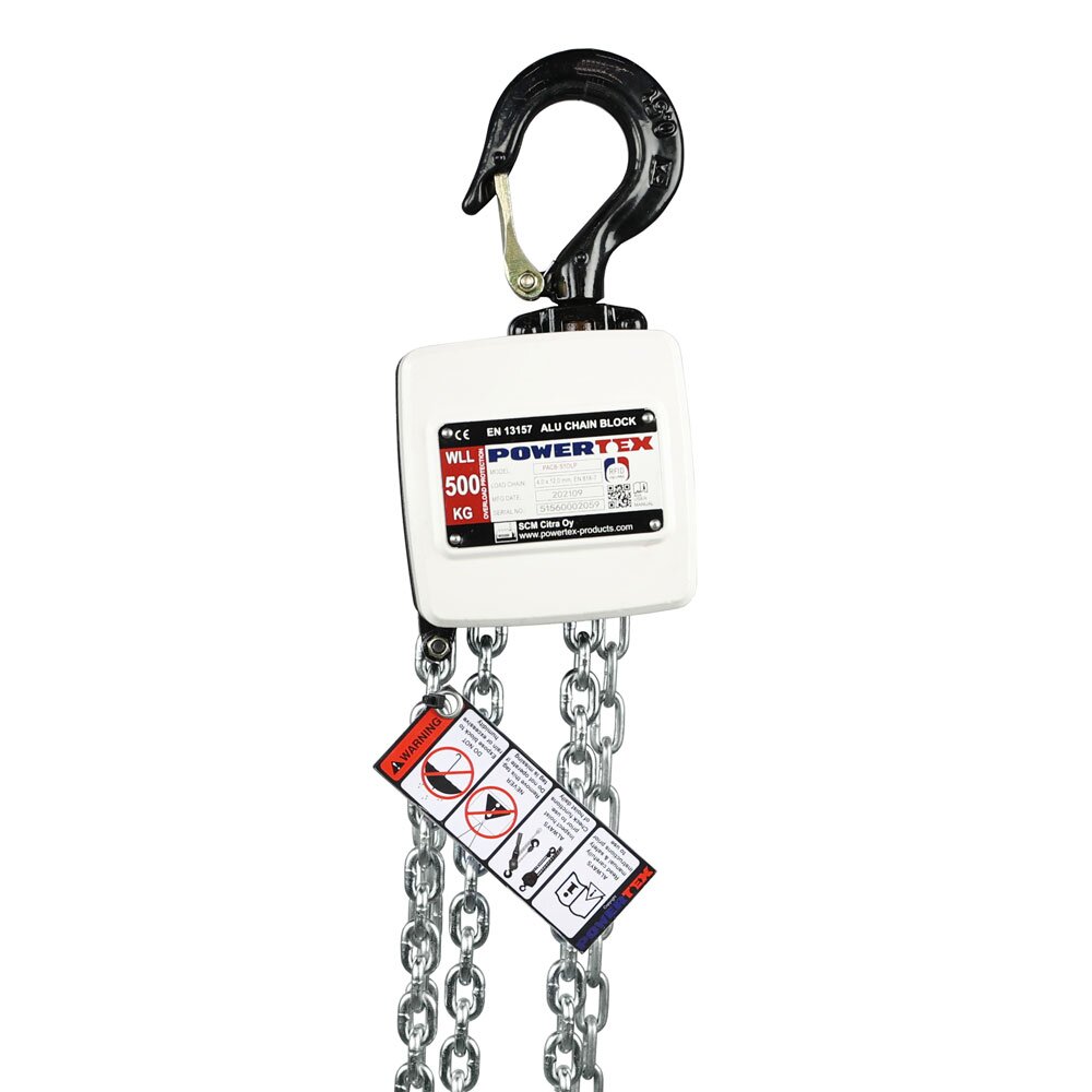 Snabblyftblock Aluminium POWERTEX PACB-S1OLP