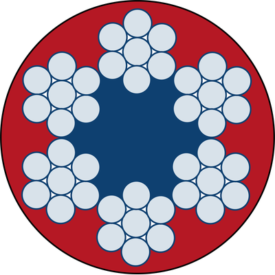 Stållina ROPETEX S42 PVC