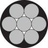 PVC covered Steel wire rope core 1 x 7