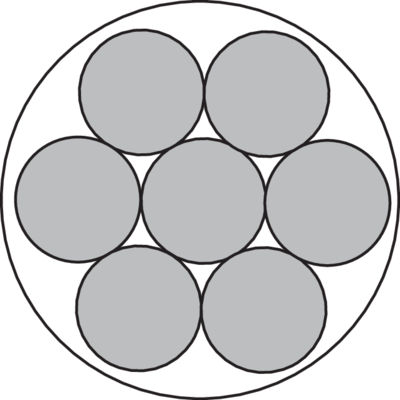 Stållina PVC-klädd 1x7