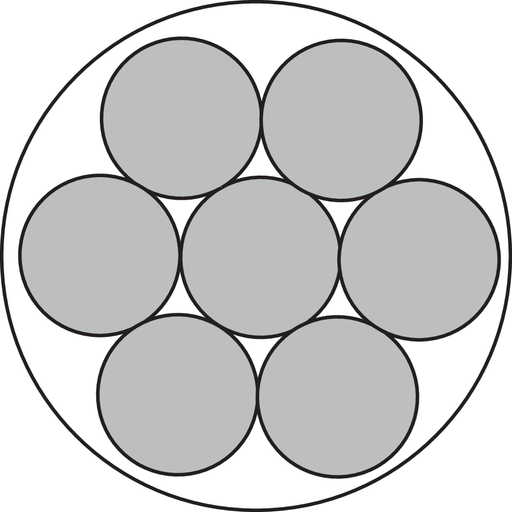 Stållina PVC-klädd 1x7