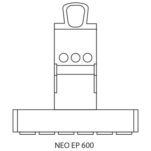 Lifting Magnet NEO EP 600 drawing