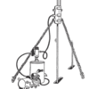 A high pressure equipment which lubricate all ropes both outside and inside. 