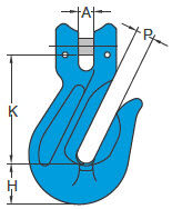 Clevis Grab Hook X-042 drawing