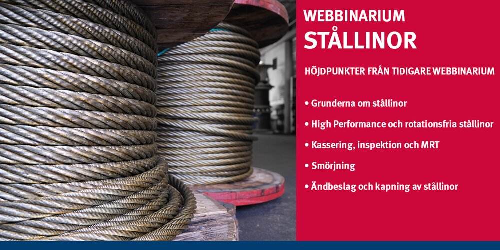 Welcome to our 6th webinar on steel wire ropes!