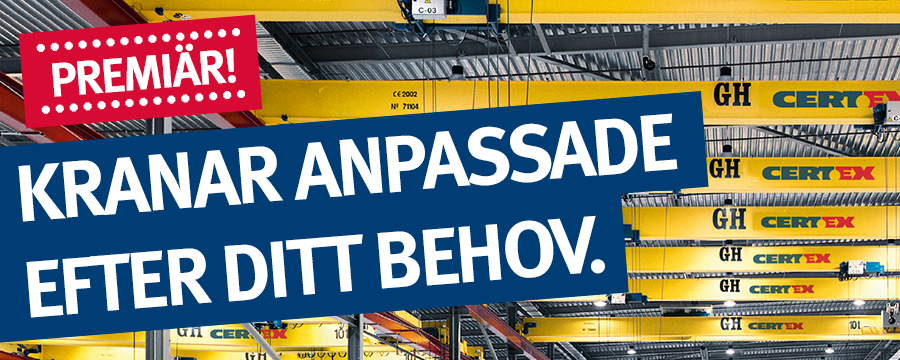 Certex introducerar nytt utbud av industrikranar